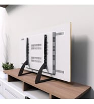 Monozone 32-75 inç Sabit Ekran Masaüstü Tv Standı Yükseltilmiş TV Tabanı Masaüstü Kaldırma LCD Monitör Standı