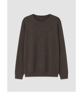 LC WAIKIKI Kahverengi Bisiklet Yaka Erkek Sweatshirt