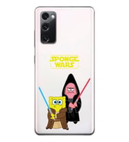 Samsung Galaxy S20 FE Uyumlu Sunger Bob Star Wars Desenli Şeffaf Telefon Kılıfı