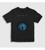 Presmono Unisex Çocuk Siyah Cave Dark T-Shirt 186111tt