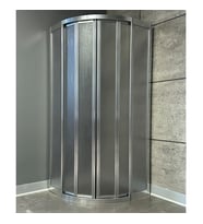 Oval Teknesiz Duşakabin Mika Plastik Camlı ND410