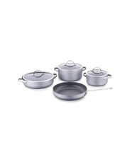 Korkmaz A2619-3 Linea Gri 7 Parça Tencere Takımı