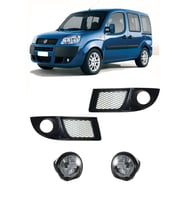 2002-2008 FİAT DOBLO SİS FARI + SİS ÇERÇEVESİ SAĞ SOL TAKIM FUL SET