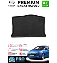 S-Dizayn Hyundai i20 3D Pro Bagaj Havuzu 2014-2020 A+ Kalite