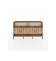 Arges Konsol 4 Raflı 4 Kapaklı 176x30x99 Çam-Çam/Aytaşı