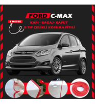 Ford C-MAX Oto Araç Kapı Koruma Fitili 5metre Parlak Kırmızı Renk