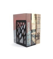 Ağaç Desenli Kitap Desteği Kitap Tutucu Ev Ve Ofis Dekoratif Aksesuar 2 Li Set