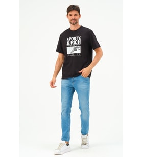Erkek Oversize Pamuk Tişört T-shirt