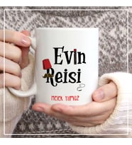 Evin Reisi Kupa Bardak Fotoğraf Baskılı