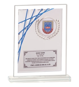 ODAK KUPA - Cam Plaketler - CM-081 B - 18x21 cm