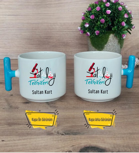 Patoloji Teknikeri Kupa Bardak T Mavi Kulplu Tıp Bayramı Hediyesi
