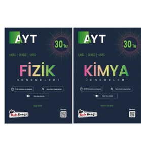 KAFA DENGİ YAYINLARI AYT SAYISAL (Fizik+Kimya) BRANŞ DENEMELERİ (2 Kitap)
