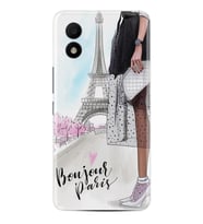 TCL 303 Kılıf Resimli Desenli Baskılı Silikon Bonjour Paris 1419