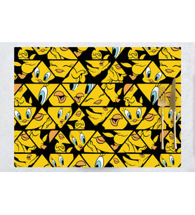 Adawall Home Tweety Face Kumaş Amerikan Servis 4'lü Set 35X50CM