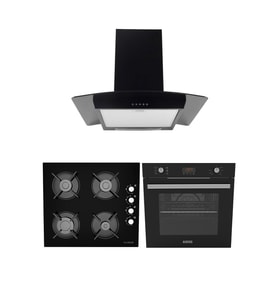 ALVEUS AKDENİZ 627 SİYAH 3'LÜ ANKASTRE SET YENİ (İBER-GLS640-MFA627)