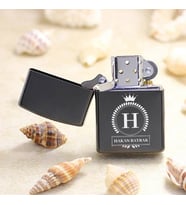 Hediyelik Özel Tasarımlı Metal Siyah Çakmak