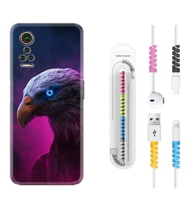 General Mobile GM 21 Pro GM 22 Pro Plus Kılıf Kablo Koruma Spiral Silikon Kartal 1622