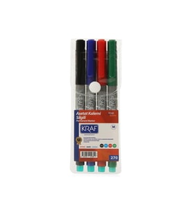 Asetat Kalemi Silgili (S) 270 4 Lü Set