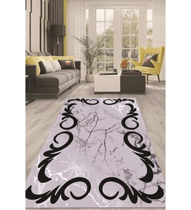 Dijital Kaymaz Taban Yıkanabilir Modern Renkli Salon Halısı Mutfak Halısı Yolluk ND-HT-1597 (Çok Renkli)