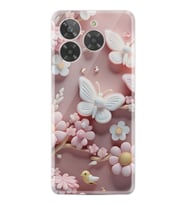 Era 30 Kılıf HD Resim Baskılı Pembe Kelebekler StKd -088