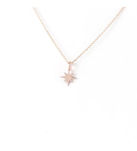 Kişiye Özel 925 Ayar Gümüş Minimalist Parıltı Kolye (Rose)