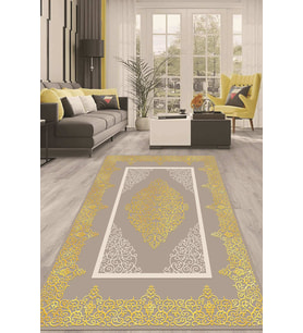 Dijital Kaymaz Taban Yıkanabilir Modern Renkli Salon Halısı Mutfak Halısı Yolluk ND-HT-1517 (Çok Renkli)
