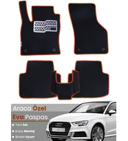 AUDİ A3 HATCHBACK (2013-2020) Uyumlu EVA Paspas Tam Set–Araca Özel,Su Geçirmez,Kolay Montaj