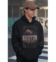 Led Zeppelin Rock Metal Müzik Grubu Baskılı Unisex Oversize Hoodie