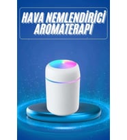 LED Işıklı Ultrasonik Hava Nemlendirici 300 ml Kapasiteli