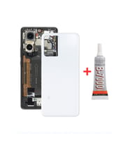 Xiaomi Redmi Note 12 5G Arka Kapak - Arka Pil Batarya Kapağı + B7000 Yapıştırcı - 22111317G Uyumlu (Beyaz)