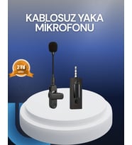 Profesyonel Ses Kayıt İçin Kablosuz Mini Yaka Mikrofonu