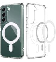 Samsung Galaxy S22 PLUS Kılıf Magsafe Wireless Kablosuz Şarj Uyumlu Manyetik Şeffaf Kapak