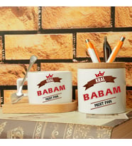 Kral Babam Nescafe Fincanı ve Kalemlik Seti