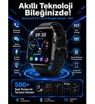 Akıllı Saat Tema Değiştirme Uyku Ve Sağlık Takibi Sesli Asistan Bildirim Görme Yeni Nesil