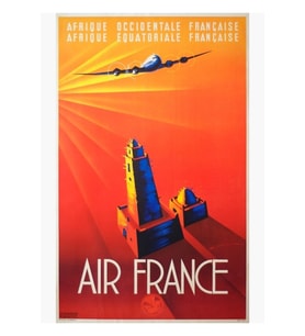 Air France Tablo Ahşap Poster Dekoratif
