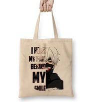 Kanki Ken Tokyo Ghoul Quote Pain Behind Kaneki Bez Çanta Uzun Saplı