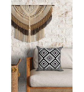 Modern Etnik Desenli Çift Yön Dijital Baskılı Dekoratif Kırlent Kılıfı Yastık Kılıfı 39x39cm