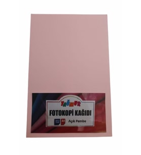 A4 Renkli Fotokopi Kağıdı Açık Pembe 100 Lü Paket