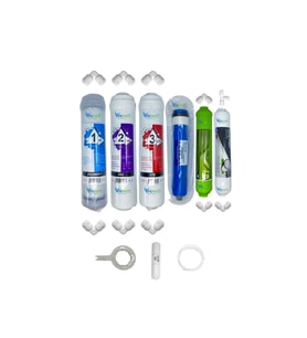 PWS Kapalı Kasa Su Arıtma Cihazlarına  STD 6li Reverse Osmosis mebran alkali+gümüş iyon tatlandırıcı