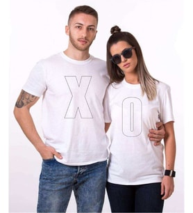 Tshirthane X O Sevgili Kombinleri Tshirt Kombini (Tek Ürün Fiyatıdır.)