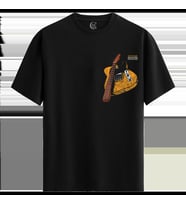 Telecaster '54 %100 Pamuklu Erkek Siyah Tişört - Premium Quality (Siyah - Beyaz)