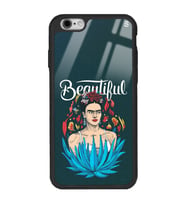 iPhone 6 Plus Beautiful Frida Kahlo Tasarımlı Glossy Telefon Kılıfı