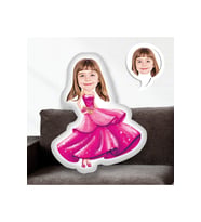 Kişiye Özel Fotoğraflı Barby Yastık 30 cm