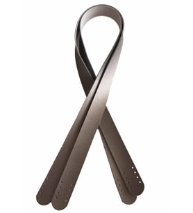 Angel Çanta Aksesuar 70X2.4 Cm, Tek Kat Suni Deri Gri Renk Çift Sap