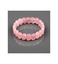 Özel Kesim Pembe Kuvars Bileklik