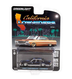 Greenlight California Lowriders 1987 Chevrolet Caprice 1/64 Model Araba (Siyah)