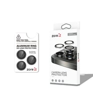 iPhone 18 Pro Kamera Lens Koruyucu CL-12 Premium Safir Parmak İzi Bırakmayan Anti-Reflective Titanyum-Siyah