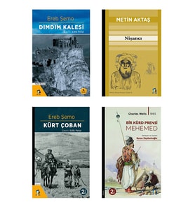 Kürtler Ile Ilgili Romanlar Seti - Nişancı Metin Aktaş - Kürt Çoban - dımdım kalesi (Renksiz)