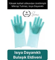 #BulaşıkEldiveni Isıya Dayanıklı Rahat Sağlam Silikon Bulaşık Yıkama Eldiveni Fırçası Temizlik