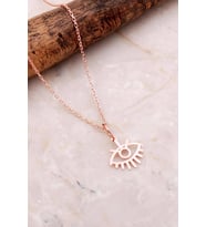 Göz Rose Gümüş Kolye 7195